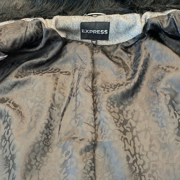 Cozy Gray Wool Jacket by Express - Picture 17 of 17